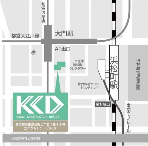 笠井設計株式会社:アクセスマップ