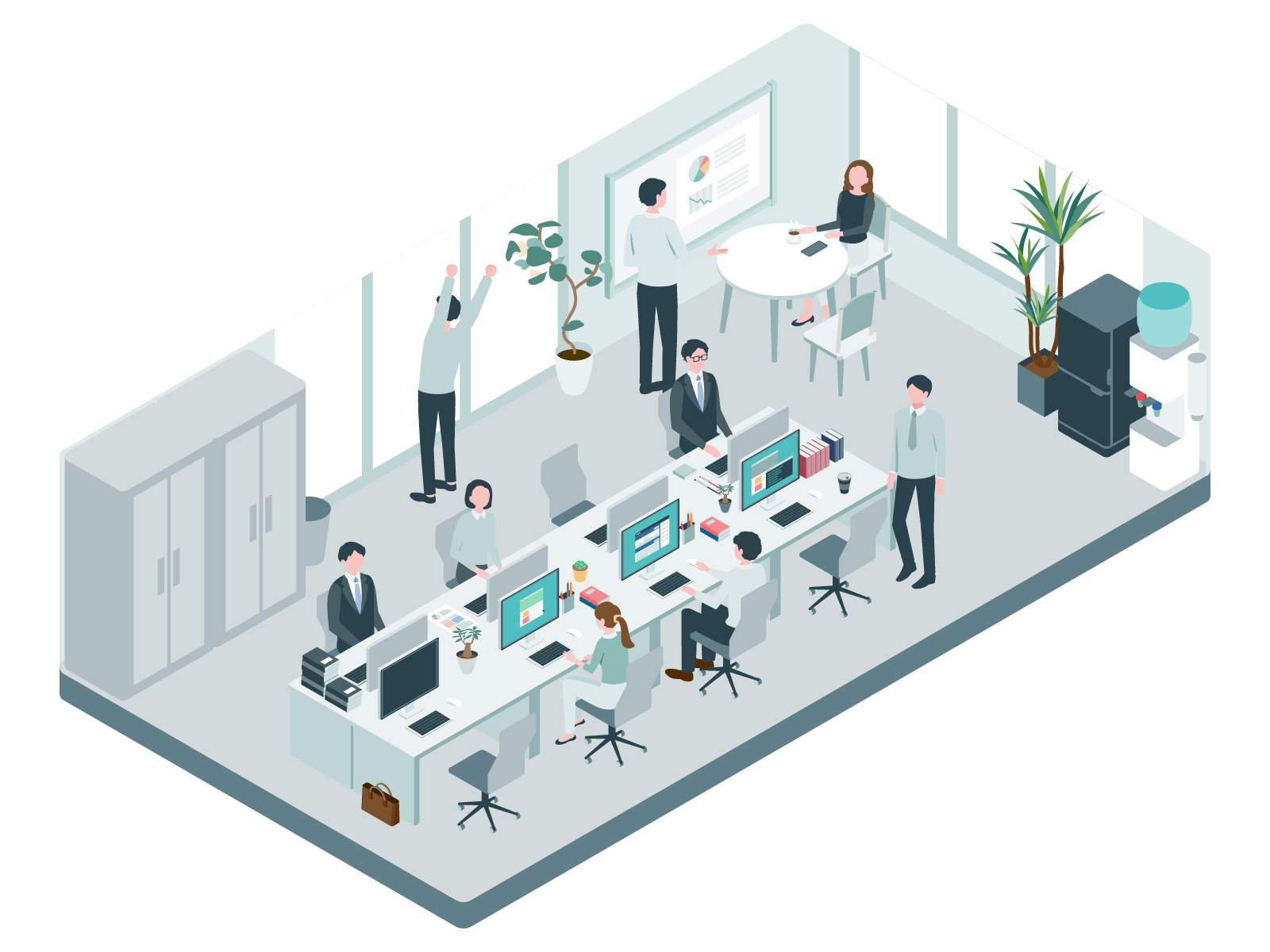 オフィス家具、事務用機器、備品の販売